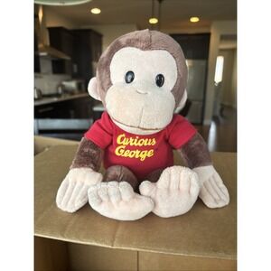 Curious George Plush Stuffed Animal Toy Red Shirt Universal Studios 12" GUND
